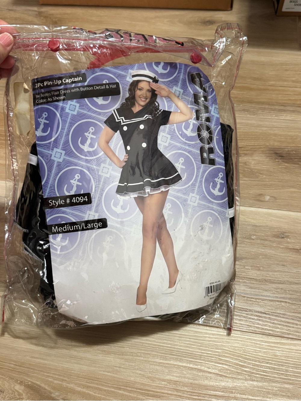 βοΈ Roma Costume 2Pc Pin-Up Captain Sailor Costume Set βοΈ